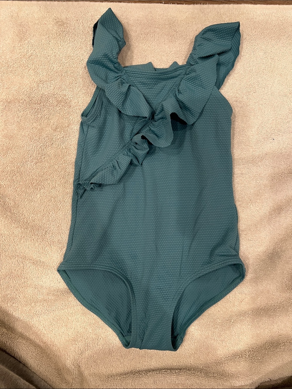 H&M Teal Ruffle One-Piece Swimsuit for Kids
